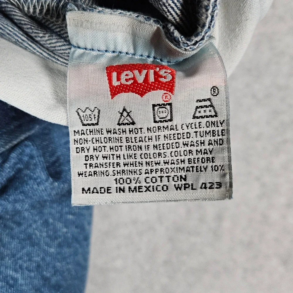 Vintage Levi's Men 34x33 Blue Denim Jeans 501xx Straight Button Fly (Fits 33x30)